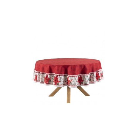 Mantel circular Noche Buena